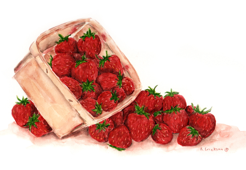 Strawberries in Basket